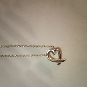 Elegant Sterling Silver 925 Heart Necklace